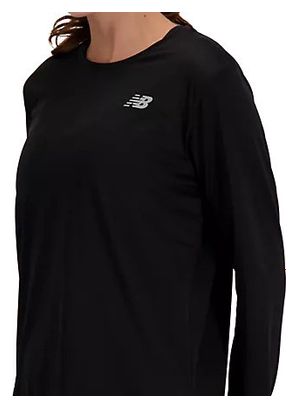 New Balance Sport Essentials Langarmshirt Schwarz Damen