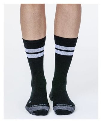 Chaussettes X-Socks Core Natural Graphics Crew Noir/Gris Foncé