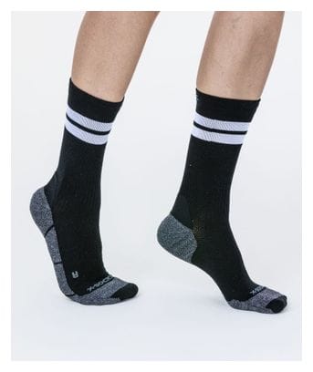 Chaussettes X-Socks Core Natural Graphics Crew Noir/Gris Foncé