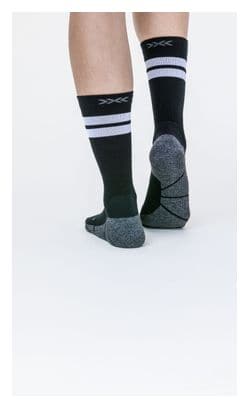 Chaussettes X-Socks Core Natural Graphics Crew Noir/Gris Foncé