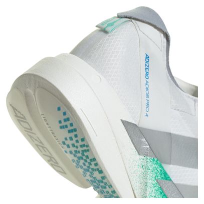adidas Adizero Adios Pro 4 Running-Schuhe Weiß/Blau/Grün Damen