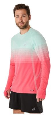 Maglia a maniche lunghe Asics Seamless Rosso/Verde Uomo