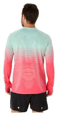 Maglia a maniche lunghe Asics Seamless Rosso/Verde Uomo