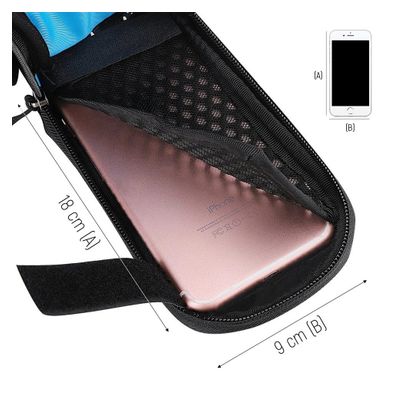 Sacoche de vélo + housse détachable jusqu'à 6 5  1 5l noire