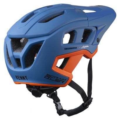 Kenny Scrambler Helm Blauw / Oranje