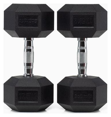 Haltères Hexagonaux 12 5Kg (Paire) - BOOMFIT