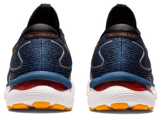 Chaussures Running Asics Gel Nimbus 24 Bleu Orange