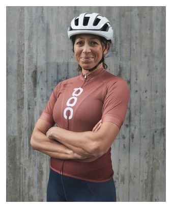 Poc Essential Road Logo Women's Short Sleeve Jersey Brown/Red