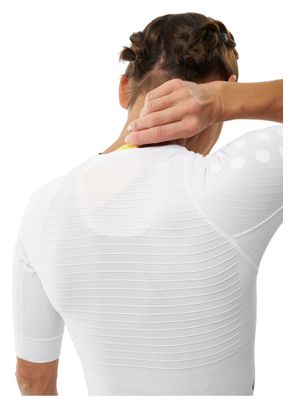 Compressport Aero Seamless Triathlon Suit for Women, White/Black