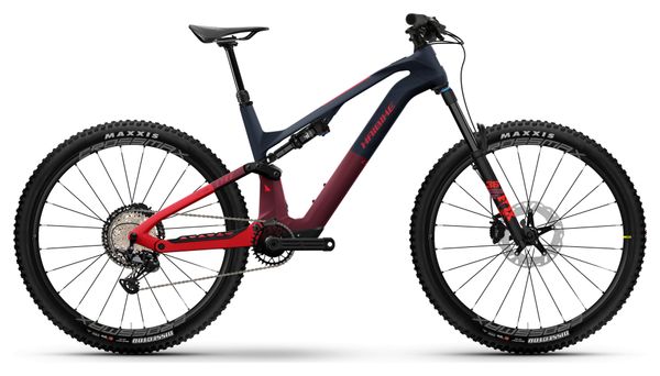 MTB Haibike Lyke CF 11 Eléctrica con Suspensión Completa Shimano XT 12S 430Wh 29'' Azul Rojo 2024