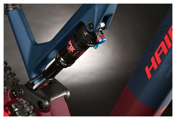 Haibike Lyke CF 11 MTB elettrica a sospensione totale Shimano XT 12S 430Wh 29'' Blu Rosso 2024