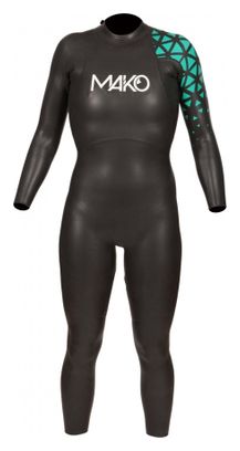 Mako Hali Plus Black Green Women's Neoprene Wetsuit