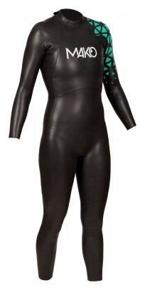 Mako Hali Plus Zwart Groen Neopreen Wetsuit