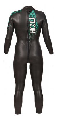 Combinaison Néoprène Mako Hali Plus Noir Vert Femme