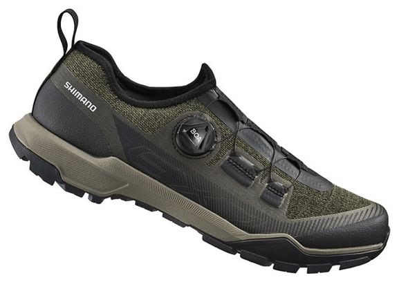 Shimano EX700 mountain bike shoes Olive green