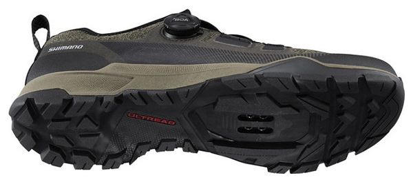 Zapatillas Shimano EX700 para bicicleta de montaña Verde oliva