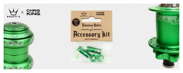 Accessori per valvole tubeless Emerald di Peaty's x Chris King (MK2)