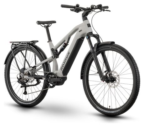 Raymon CrossRay Vollgefedertes Elektro-Trekkingrad Shimano Essa 8S 720Wh 29'' Grau