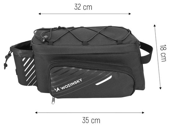Sacoche vélo 9L avec bandoulière Noir