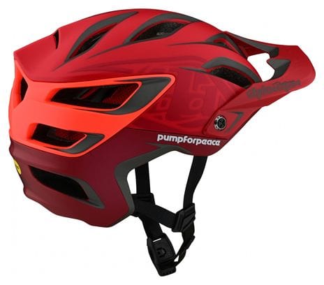 Troy Lee Designs A3 Mips PUMP FOR PEACE Helmet Red