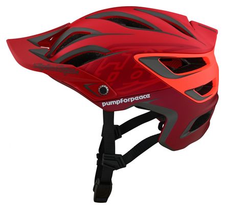 Troy Lee Designs A3 Mips PUMP FOR PEACE Helm Red