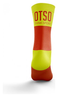 Otso Multisport Socks Medium Cut Orange Yellow