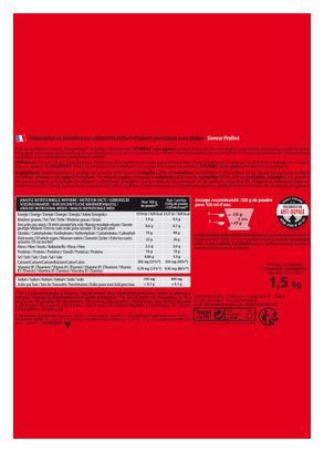 Crème énergétique Overstims Spordej Praliné - 1.5kg