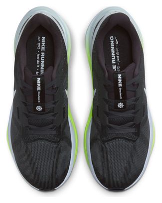 Chaussures de Running Nike Air Zoom Structure 25 Gris Blanc Jaune