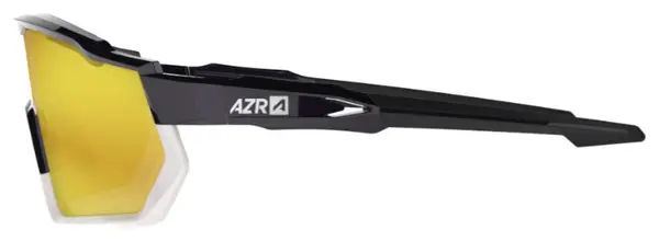 Occhiali AZR Pro Race RX Verniciati Nero/Bianco / Set di Lenti Idrofobiche Oro