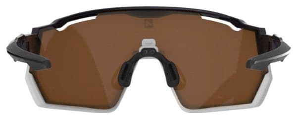 AZR Pro Race RX Black/White Clear Goggle Set / Gold Hydrophobic Lens