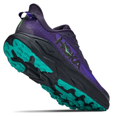Hoka Challenger 8 Herren-Trailrunningschuhe Lila/Schwarz