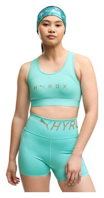 Puma x Hyrox Mid Green Women's Sports Bra