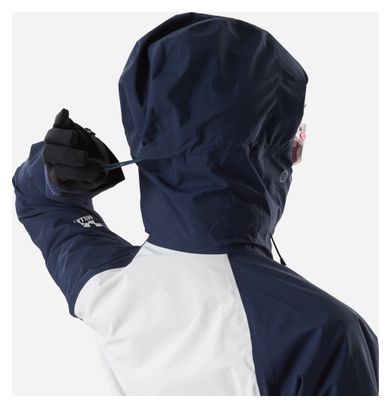 Chaqueta impermeable Millet Kamet Gore-Tex azul/blanca para mujer