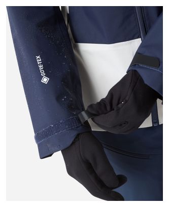 Chaqueta impermeable Millet Kamet Gore-Tex azul/blanca para mujer