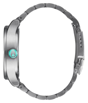 Reloj Unisex Nixon Sentry Acero Plata/Turquesa