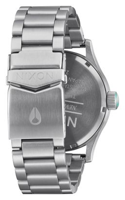 Reloj Unisex Nixon Sentry Acero Plata/Turquesa