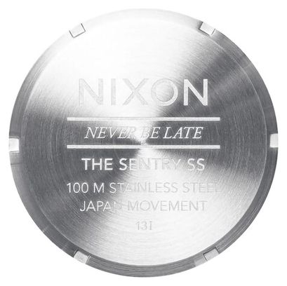 Reloj Unisex Nixon Sentry Acero Plata/Turquesa