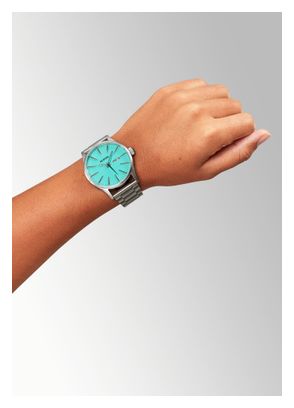 Nixon Sentry Steel Silver/Turquoise Unisex Horloge