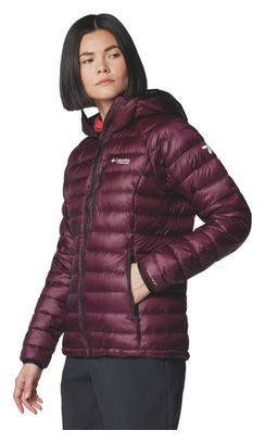 Columbia Arctic Crest donsjack met capuchon paars