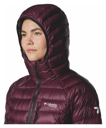 Doudoune Duvet à Capuche Femme Columbia Arctic Crest Violet