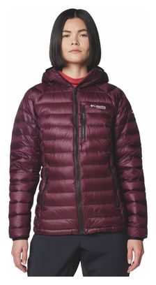 Chaqueta de plumón con capucha Columbia Arctic Crest para mujer, morada