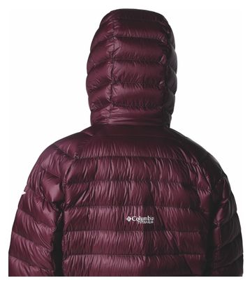 Chaqueta de plumón con capucha Columbia Arctic Crest para mujer, morada