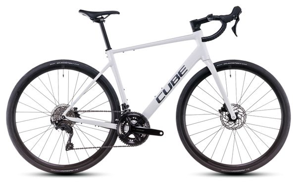 Cube Attain SLX Road Bike Shimano 105 12S 700 mm Cotton White Grey 2025