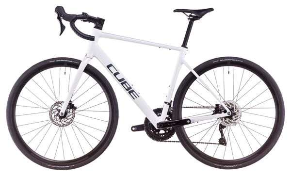 Cube Attain SLX Rennrad Shimano 105 12S 700 mm Baumwolle Weiß Grau 2025 ...