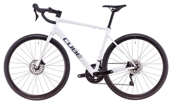 Cube Attain SLX Rennrad Shimano 105 12S 700 mm Baumwolle Weiß Grau 2025