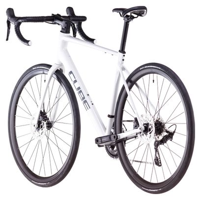 Cube Attain SLX Rennrad Shimano 105 12S 700 mm Baumwolle Weiß Grau 2025