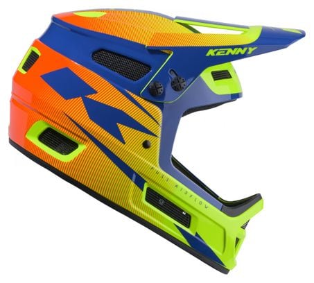 Casco integrale Kenny Elite Navy Neon Yellow