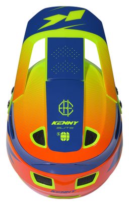 Kenny Elite Navy Neon Geel Integrale helm