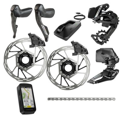 Gruppo Sram Force AXS E1 2x12V con Hammerhead Karoo