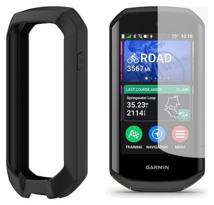 Ecran de protection hydrogel et Housse de protection silicone pour Garmin Edge 1050